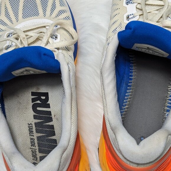 Nike Lunarglide 6 654433-101 White Running Training Shoes Men"s Sz 95 - Picture 6 of 9